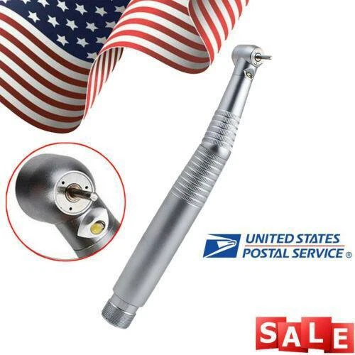 Dental LED E-generator Fiber Optic Fast High Speed Handpiece 2 Hole Turbine New
