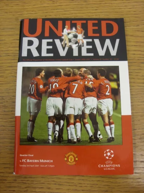 03/04/2001 Manchester United v Bayern Munich [Champions League] . Any faults wit