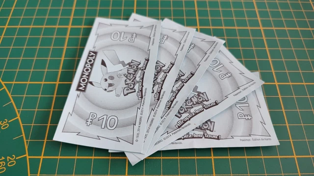 Lot De 5 Billets De 50 Monopoly - Pièces Détachées Jeu 2001 - Occasion