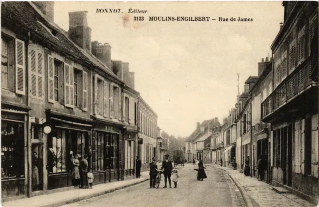CPA AK MOULINS-ENGILBERT - Rue de James (518557)