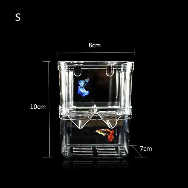 Acrylic Fish Tank Breeding Isolation Box Aquarium Hatchery Incubator Holder Aqua