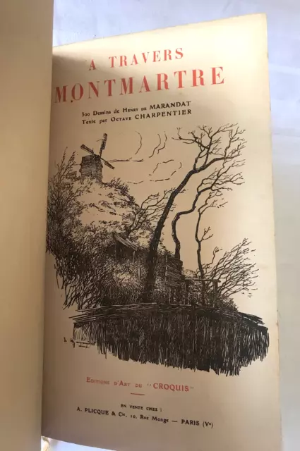 A travers Montmartre 1921 par Octave Charpentier - avec 300 dessins 3