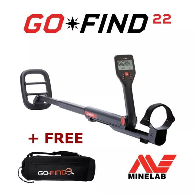 Minelab Go-Find 22 Metal Detector + Free Carry Bag!