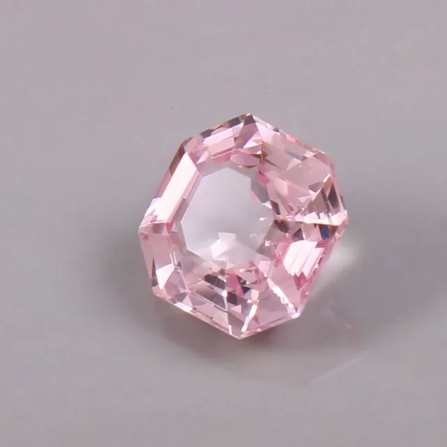 Natural Flawless Mozambique Pink Morganite Asscher Cut Loose Gemstone 7.60 Ct 3