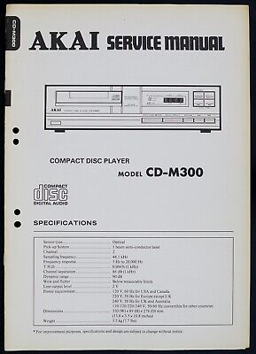 AKAI service manual istruzioni cd-m640 b1149 