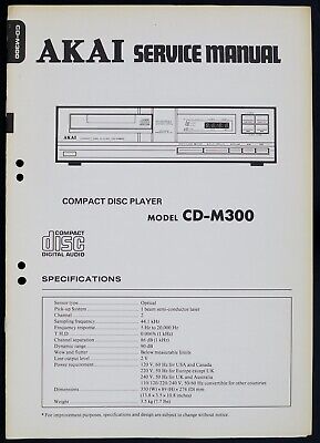 AKAI service manual istruzioni cd-m640 b1149 