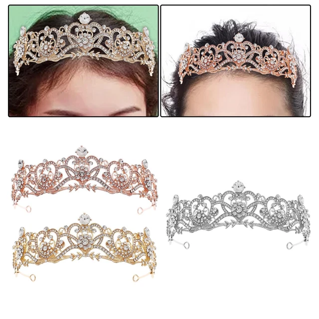 Diadème de mariée bandeau couronne d'anniversaire en cristal pour la fête de