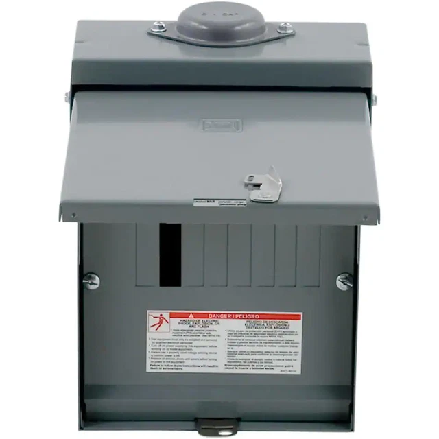 QO 100 Amp 6-Space 12-Circuit Outdoor Main Lug Load Center with Cover | (NEW)