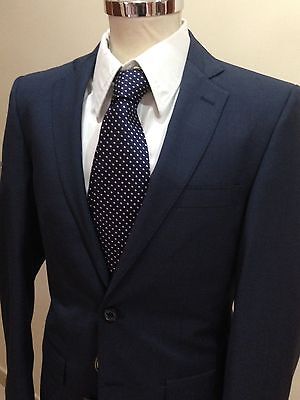 Elegante abito uomo Diamond sartoriale blu scuro fresco lana 100% made in Italy 