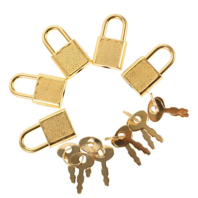 5 SETS PIRATE Treasure Chest Lock Keys Lockbox Fingerprint Padlock £7. ...