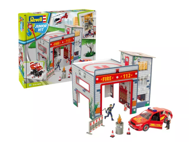 Revell 00850 Junior Kit - Spielset Feuerwache Feuerwehr Station NEU & OVP