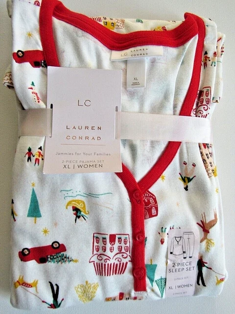 LC Lauren Conrad Jammies For Your Families® Aqua Winter Tree