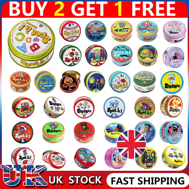 Dobble Classic Funny Family Game Card Gift for Kids Spot It Card Toy 50 Type UK