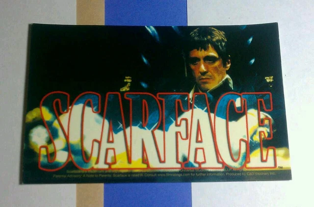 SCARFACE SEE THROUGH Letters Tm Tony Al Pacino Adesivo Film Auto Bici ...