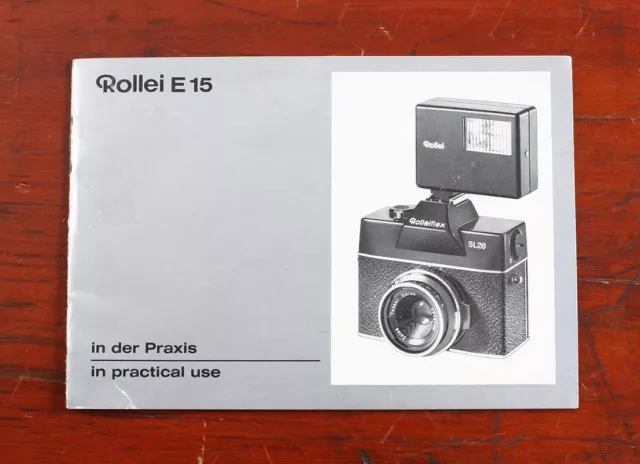 Rollei E 15 German Flash Instructions/131315