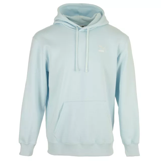 V TEMENT SWEATS PUMA homme Fd Cla Slogo Hdy Fl Bleu clair Coton A