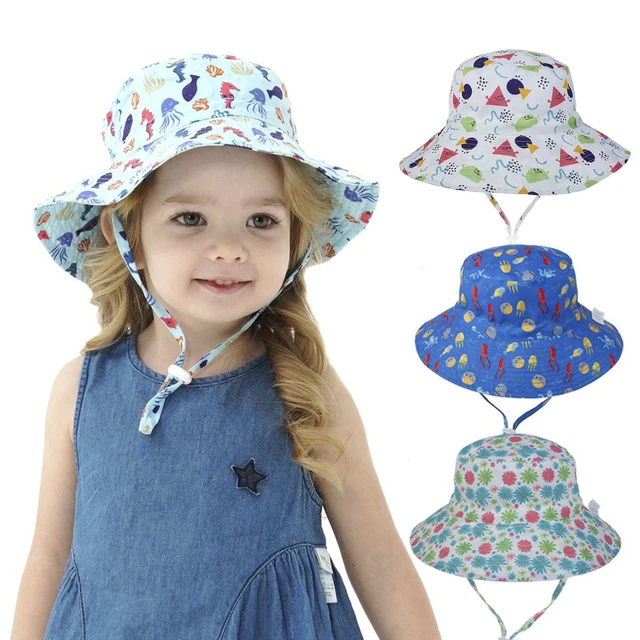 Bucket Hat Print Sun Protection Infant Fisherman Cap Cool