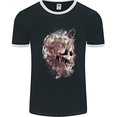 Exposure Skull Mens Ringer T-Shirt FotL