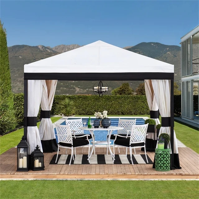Pergola Pavillon 3x3m Gartenzelt Faltpavillon Sonnenschutz Pavillion Party