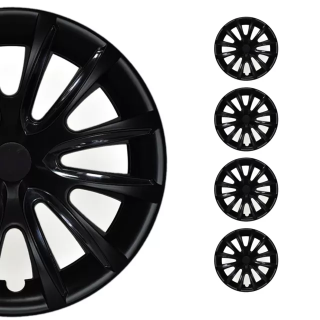 15" Wheel Covers Hubcaps for Toyota Camry Black Matt Matte