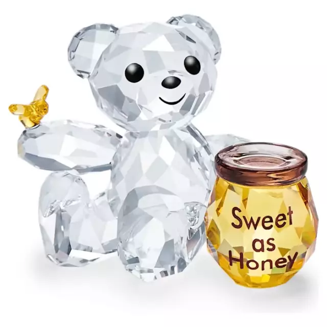 Swarovski Kris Bear With Honey Pot And Little Bee New In The Box & Certificate