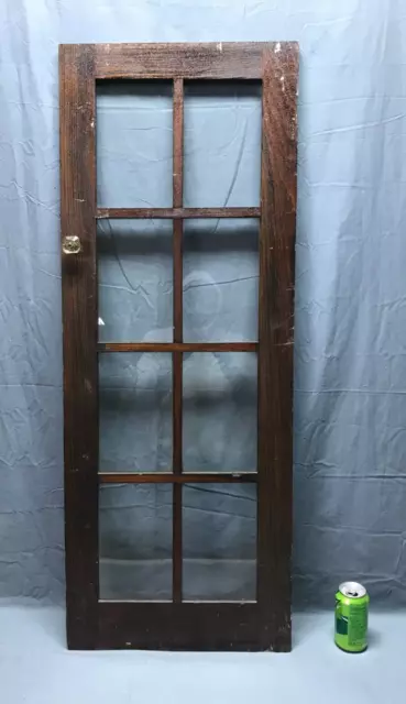 Antique Single 8 Lite Casement 18x47 Cabinet Cupboard Window Vintage 1863-22B 2