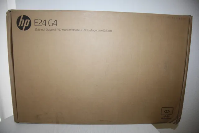HP E24 G4 23,8 Zoll 60,5cm Breitbild IPS LED FHD Monitor Schwarz Neu MwSt