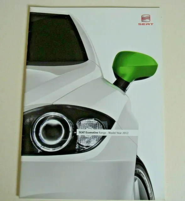 Seat . Ecomotive . Seat Ecomotive Range . August 2011 Sales Brochure