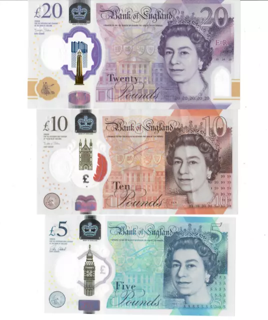 15 BRITISH POUNDS Total, £5+ £10, £20, £50 England Notes, Q.e.ii, Real  Currency $170.00 - PicClick