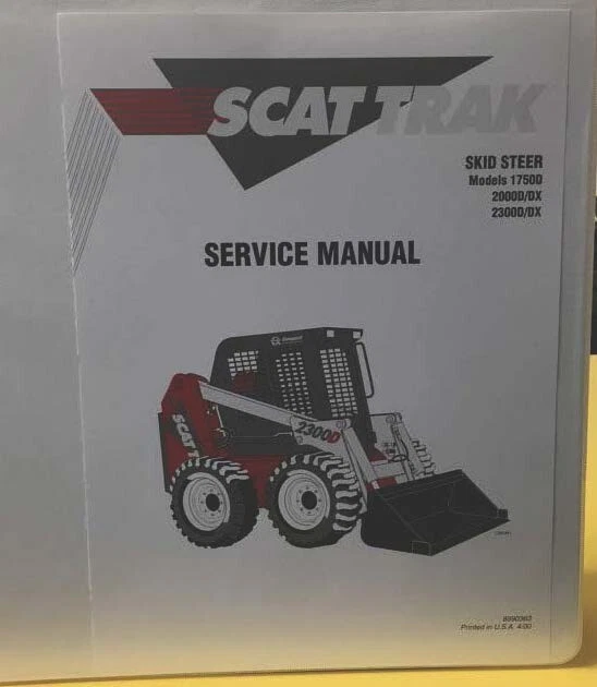 Scat Trak 1700C/CX Skid Steer Manual Set