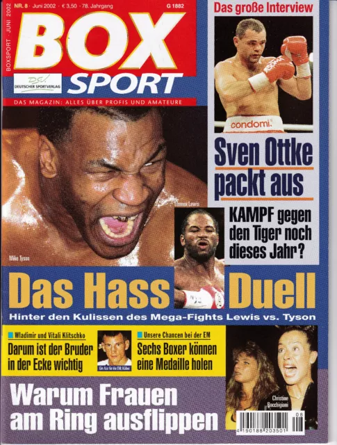 BOXSPORT Das Magazin: Alles über Profis und Amateure Nr. 8 Juni 2002