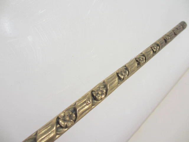 Victorian Brass Furniture Ormolu Hardware Mount Trim Rococo Antique Gilt 12"W