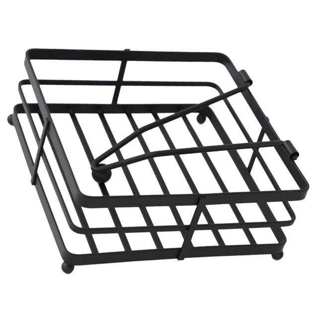 Organizador de papel de mesa con brazo de metal con soporte de servilleta
