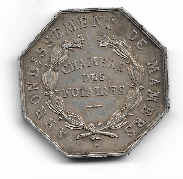 jeton de la chambre des notaires de l arrondissement de Mamers