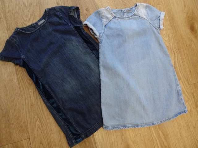 NEXT ragazza confezione da 2 confezione denim abito a tunica ETÀ 5 ANNI ECCELLENTE