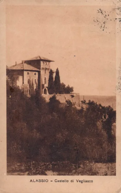 Cartolina Di Alassio - Castello Di Vegliasco - Vg 1931