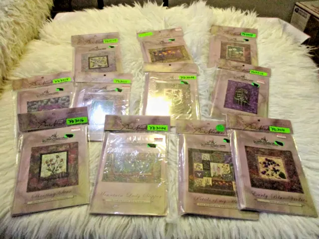 11 Mckenna Ryan Quilt Block patterns Pine Needles Petals Of My Heart Wildflower