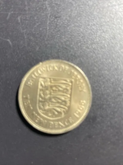 1968 Bailiwick Of Jersey Elizabeth II Ten New Pence Coin