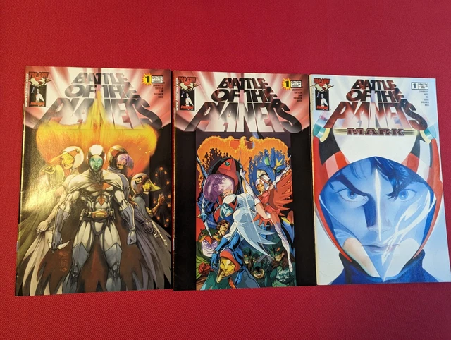 Battle of The Planets Lot of 3 (#1, #1 Variant Cover, & #1 Mark) Top Cow Image