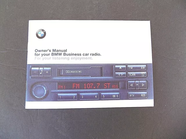 1999 2000 bmw business radio Owners Manual e 36 e 31 e 34 Z3 3 SERIES 1999 2000 bmw business radio Owners Manual e 36 e 31 e 34 Z3 3 SERIES