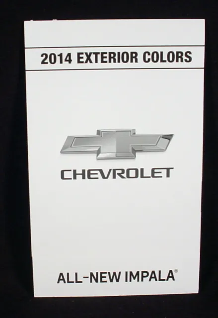 2014 Chevrolet Impala  Paint Color Chip Brochure - Original