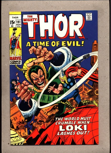 Mighty Thor #191_August 1971_Vf/Nm_Loki_"A Time Of Evil"_Bronze Age Marvel!