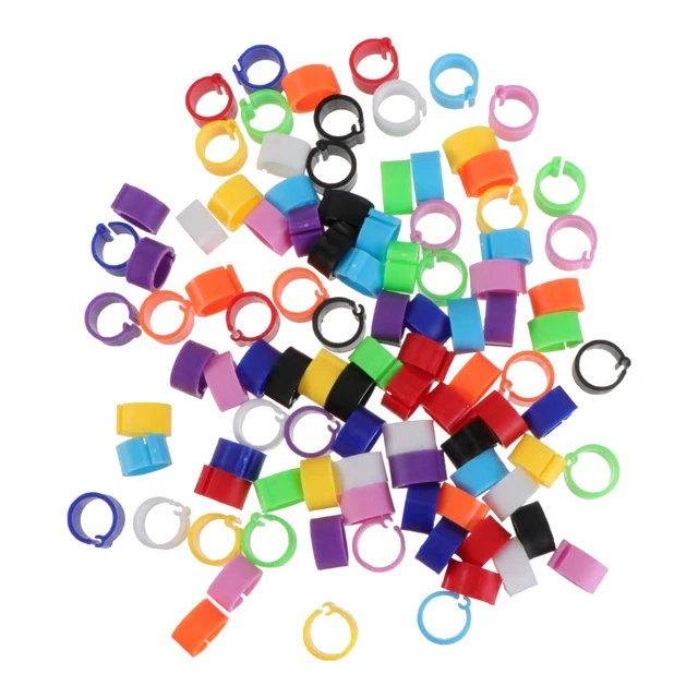 100 piezas Anillos Para Periquitos Australianos 4 mm Juguetes para aves