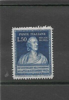 Repubblica 1949 Alessandro Volta 50 lire nuovo MLH 