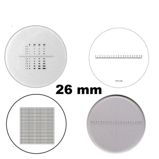 Micrometer Cross Ruler Net Optical Glass Reticle Vertical Line Horizontal Ruler