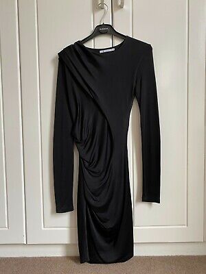 T by Alexander Wang dress in black, UK size S Slim fit good condition