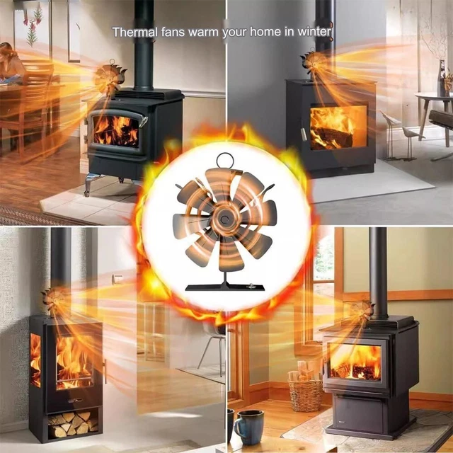 THERMAL POWER STOVE Fan No Electricity Needed Environmentally Friendly