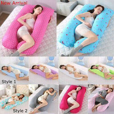 U-Shape Pregnancy Pillow 60*120cm Full Body Support Maternity Pillow or Cover US
