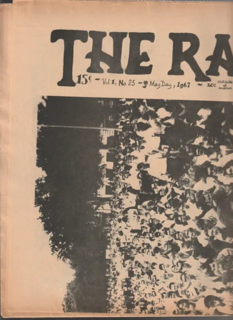Underground Newspaper , THE RAG , AUSTIN TEXAS ,Social History , MAY DAY 1967