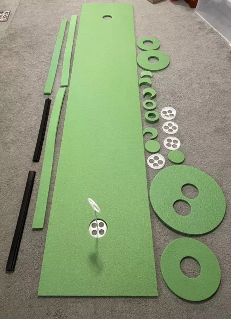 BirdieBall Indoor Putting Green  (10’X2’) Package - Includes Accessories